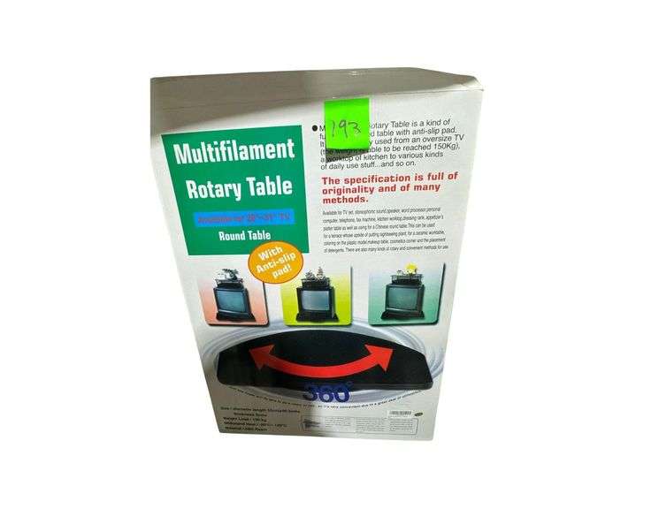 Rotating Round Stand for TV or Monitor image