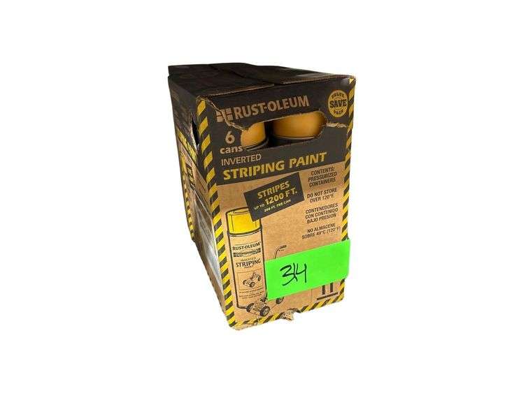 Rust-Oleum Striping Paint 2 Boxes - 6 Cans Per Box image