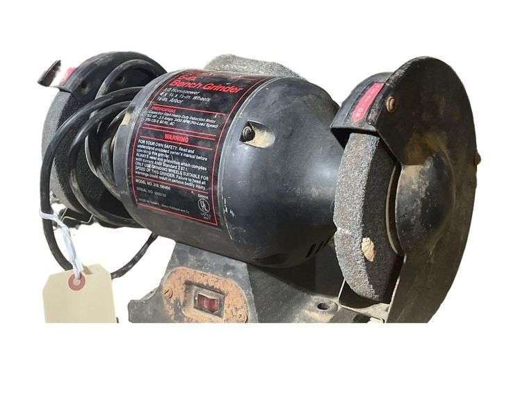 A Craftsman 6" Electric Bench Grinder 1/3 Horsepower image