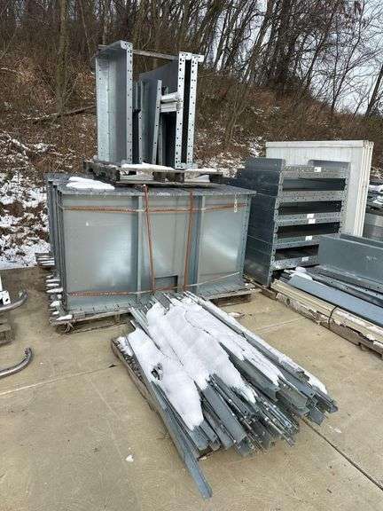 16ft x 32ft Latham Pool Products Pool Kit Steel Panels, Angles, & Deck Brackets - Kidney Shape with Interior Step - See Drawings image