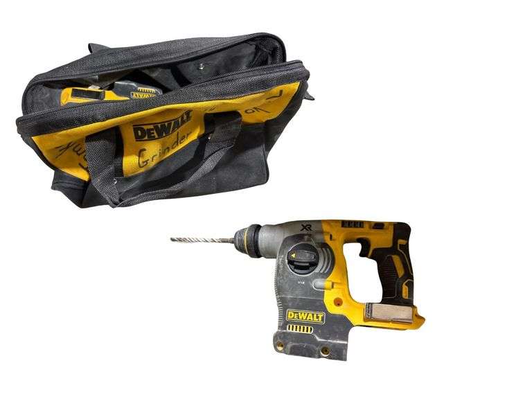 DeWalt DCH273 20V MAX XR Cordless Brushless 1 in. SDS Plus L-Shape Rotary Hammer, 3 Drill Bits, & DeWalt Bag image