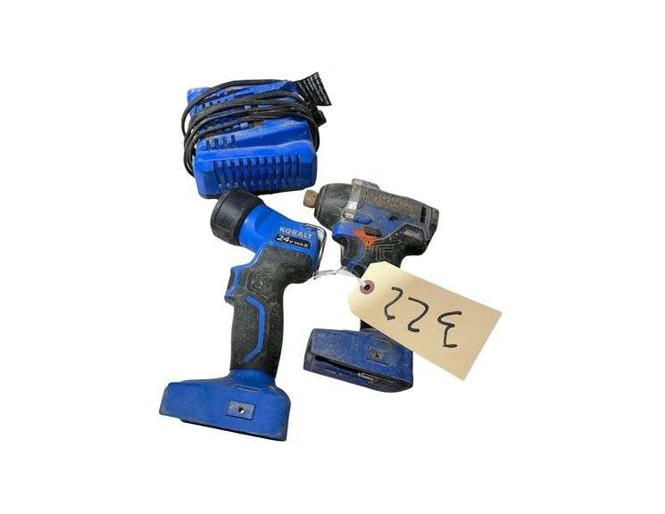 KOBOLT 24 Volt Tools With Charger NO Batteries image