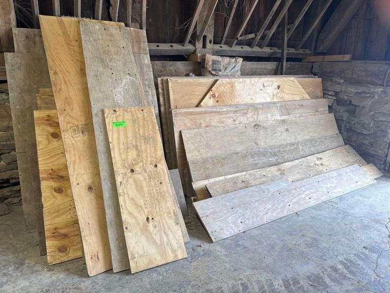 Assorted Lumber and Sheets of Hardwood Plywood, Planks, Etc image