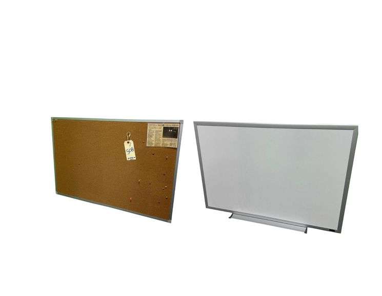 Contents On Wall - Cork Board - Dry Erase Board- Approximately 3’L. X 2’W. image