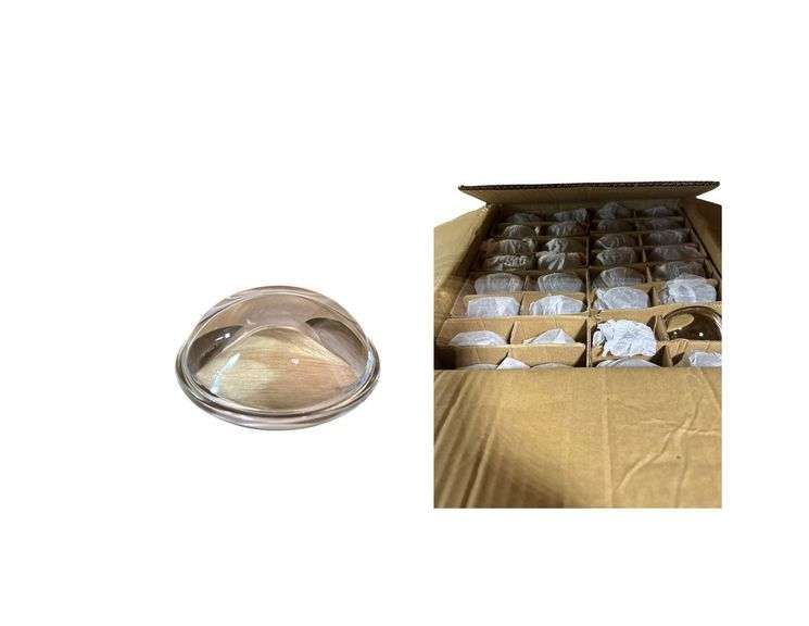 6 Cases of Glass Convex Lenses for LED Flood Lights - Various Sizes and Types image