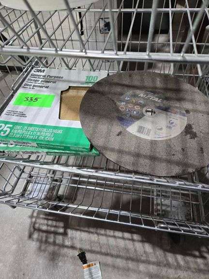 General Purpose Sanding Sheets. Round 14" Metal Cut Off Wheel image