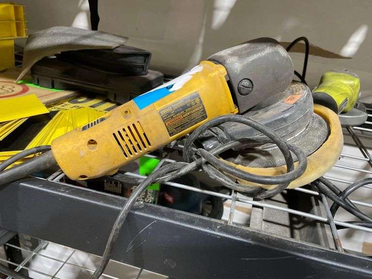 Electric DeWalt Sander Slash Polisher DW443 & Ryobi Corded Angle Grinder AG4031G image