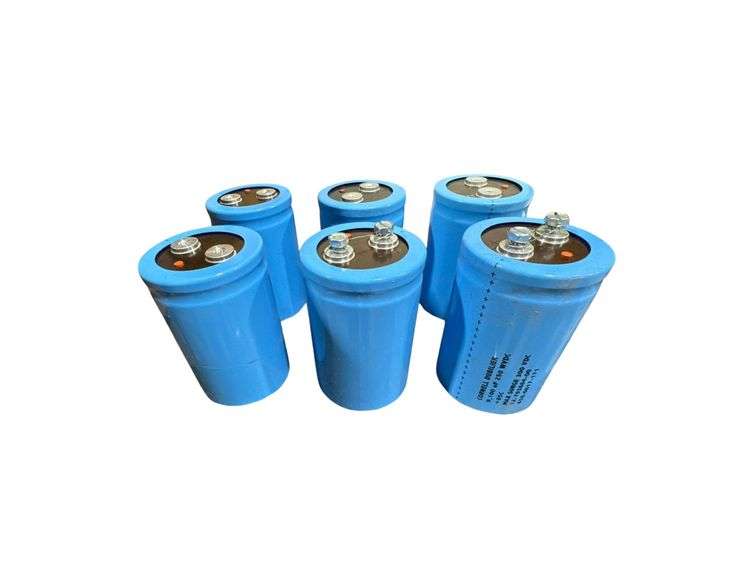 6 Cornell Dublier (CDE) Capacitors 9,100uf 250WVDC image