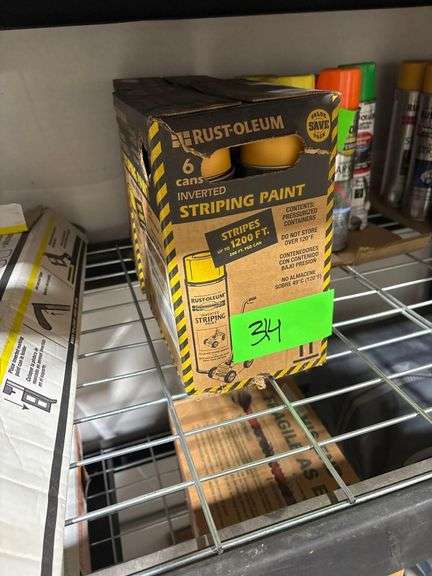 Rust-Oleum Striping Paint 2 Boxes - 6 Cans Per Box image