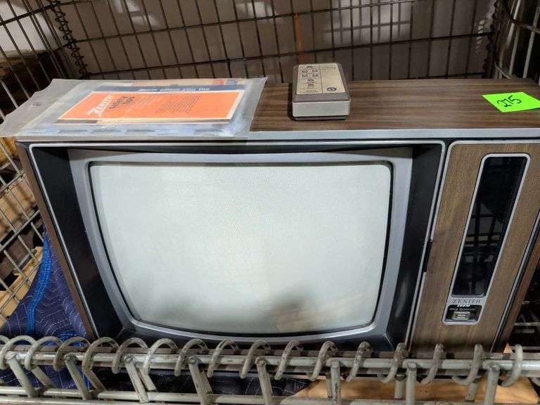 Vintage 19" Zenith Space Command TV with Original Remote and Paperwork Model SK1961W image