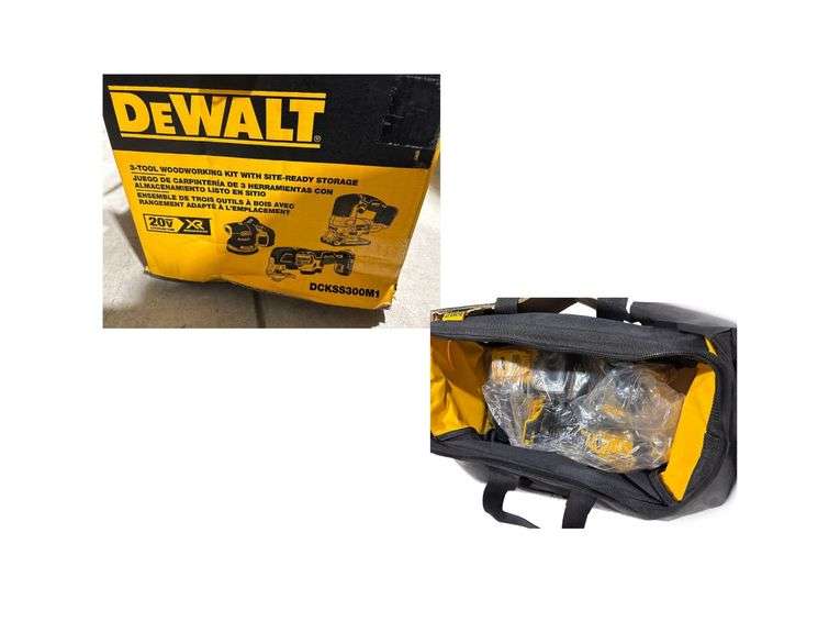 DeWalt Woodworking Kit DCW210 Random Orbit Sander, DC356 Brushless 3-Speed Oscillating Multi-Tool, 4Amp Battery image