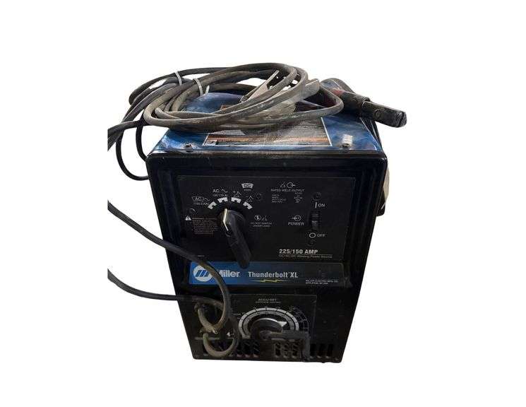 Miller Thunderbolt XL AC/DC Stick Welder - 225/150amp Output - w/ Radner Welding Rods and Welding Helmet image