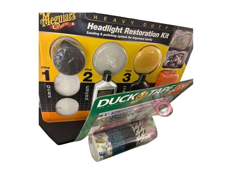 Headlight Restoration Kit, Colorful Duck Tape Craft Kit image