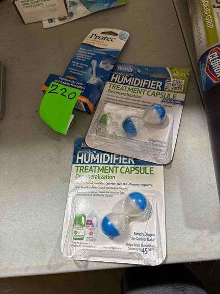 2 Humidifier Treatment Capsule, Protec Antimicrobial Cleaning Cartridge image