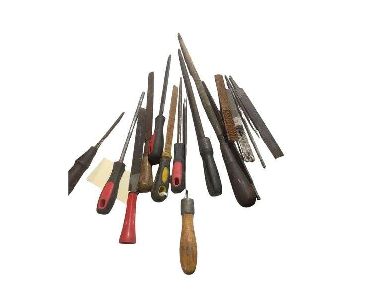 An Assortment of Rasps and Chisels Round and Flat image