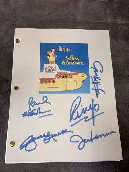 The Beatles "Yellow Submarine" Post Production Script - October 1968 image
