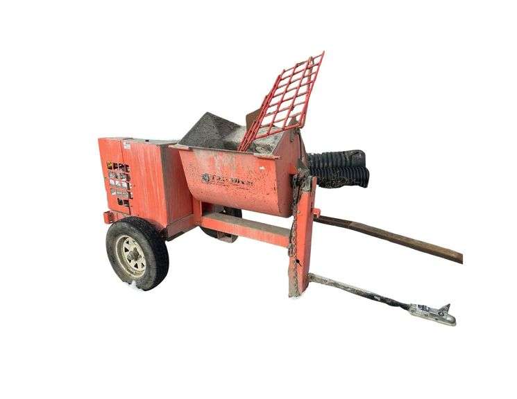 EZG Mfg. Tow Behind Cement Mixer - Serial No. EZG7D22276 - Honda GX 240 Engine - Brok 2" Ball Straight Coupler image