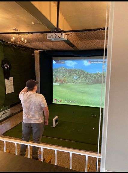 Ernest Sports 2020 Gold Simulator Launch Monitor - Alienware Computer, Keyboard and Mouse will provide a high-performance setup, while the E6 Lifetime Basic Package ($2500 Value) will offer a comprehensive golf simulation - Mat, Projector and Screen NOT Included - Can be tested at Willowbrook CC in Apollo Pa (need 1 day notice to set up) image