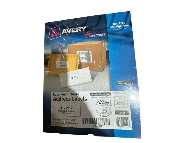 4 Reams of Paper - 10+ Boxes of Assorted Labels Including Easy Peel Labels, Tent Cards, Shipping Labels & Mailing Labels image