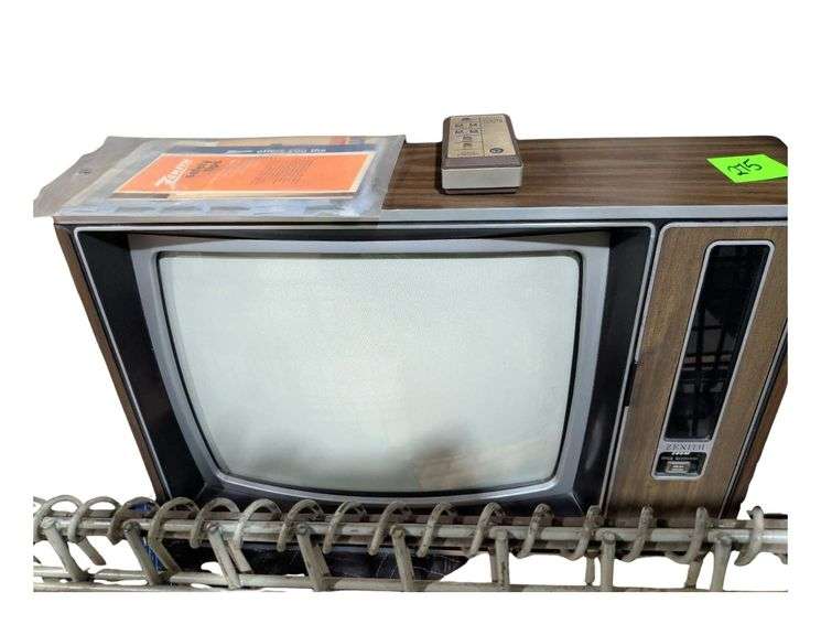 Vintage 19" Zenith Space Command TV with Original Remote and Paperwork Model SK1961W image