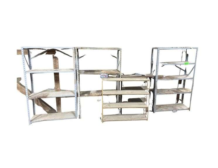 5 Metal Shelves - Approx. 5' Tall image