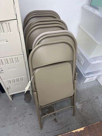 10 ULine Metal Folding Chairs image