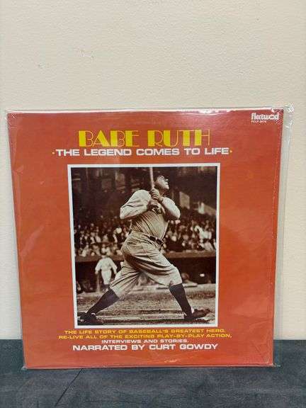 Sealed Vintage Babe Ruth LP - "The Legend Comes To Life" - Narrated by Curt Gowdy - Play by Play & Interviews - Fleetwood FCLP 3079 image