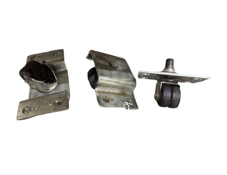 3 Heavy Duty Caster Wheels on Brackets image