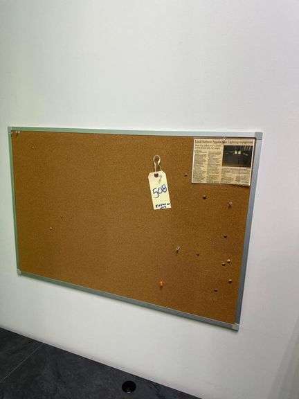 Contents On Wall - Cork Board - Dry Erase Board- Approximately 3’L. X 2’W. image