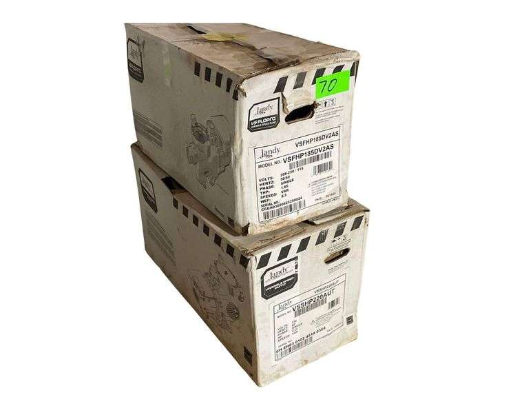 2 Jandy Variable Speed Pumps New in Boxes A VSFHP185DV2AS also a Model no.VSSHP220AUT Single Phase image