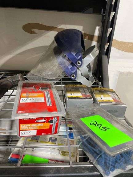 2 Boxes of 2" Finishing Nails ,2 Safety Shields image