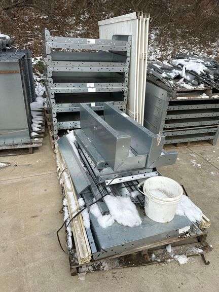 16ft x 30ft Only Alpha Pool Products Pool Kit Steel Panels, Angles, & Deck Brackets - Rectangle with Corner Interior Step & 5ft x 12ft Side Sundeck - See Drawings image