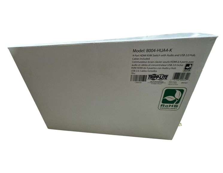 Brand New 4 Port HDMI KVM Switch w/ Audio & USB 2.0 Hub - Cables Included image