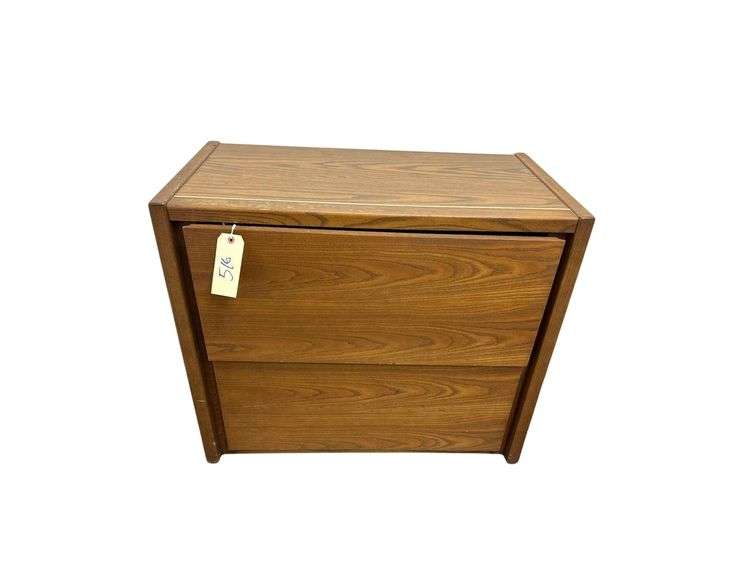 Wooden File Cabinet- 35”L. X 20” D. X 29”H. image