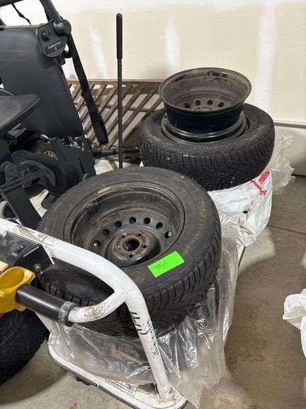 Set of 4 - Tires with Rims 5 Bolt 215/70/R16 100T image