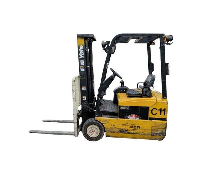 2007 Yale ERP030T 3,000 LB. Cap. Forklift, S/N F807N04969E, 2-Stage Mast, 126" Lift Height, 42" Forks, Sideshift, 36V image