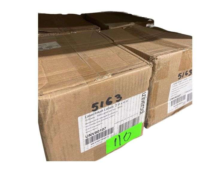 4 New in Box Laser Inkjet Labels 2"x4" image