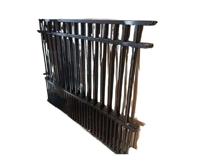 23 Sections of 54in x 6ft Long Aluminum with Puppy Pockets, 20 Line Posts, 3 Corner Posts & 2 End Posts Fence Panels & 15 Posts image