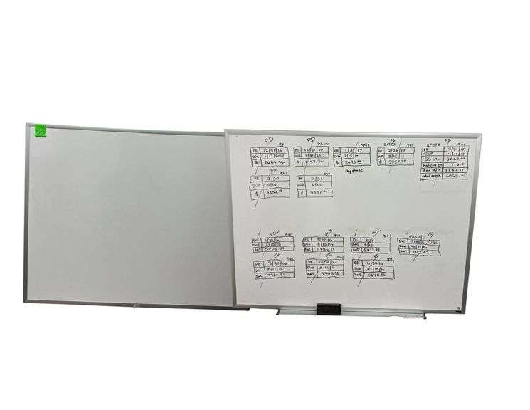 2- Dry Erase Boards - 4’L. Xx3’W. image