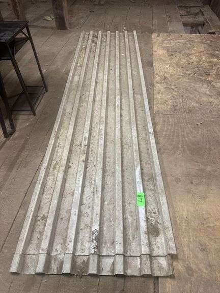 Two Sheets of Metal Decking - Approx. 3' x 11' image