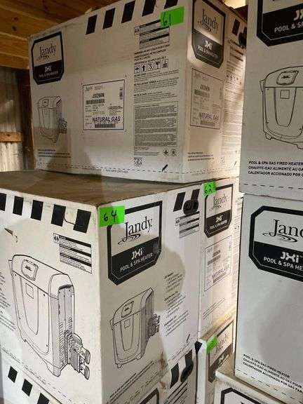 (3) Jandy Pool or Spa Heater JXI260N Boxes 61,62,63 New in Box image