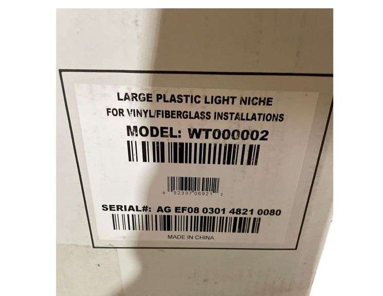 Jandy Large Plastic Light Niche image