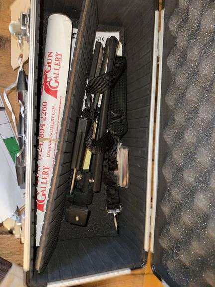 Empty Gun Bag Paper Targets Tripod Stand