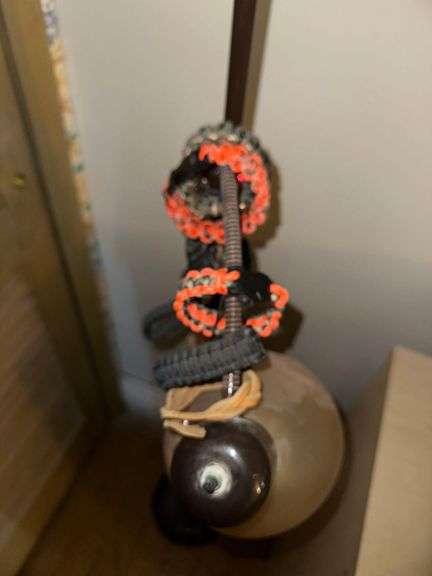 Pole Lamp With Paracord Bracelets 6ft. H.