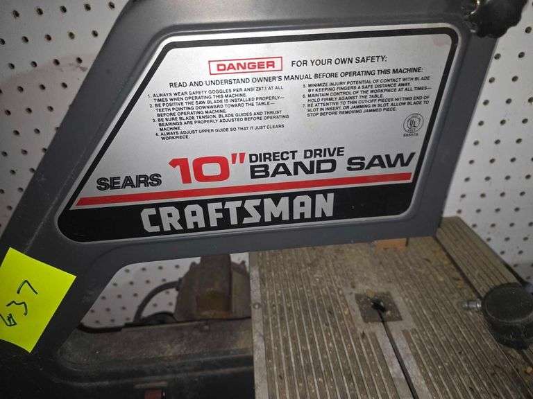 Sears 10in Band Saw