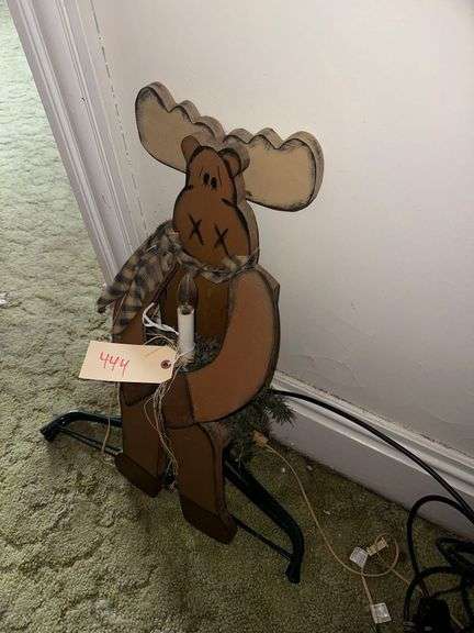 Wood Light Up Reindeer 2ft. H.