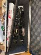 Empty Gun Bag Paper Targets Tripod Stand