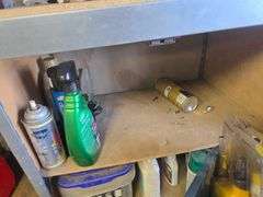 Contents - Dust Pans - Wax - Poison Ivy Killer - Goof Off - Spray on