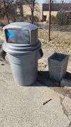 Outdoor Garbage Can - Stone Planter 13 x 21 in H