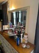 Wooden Dresser With Mirror 5ft. L. X 18in. D. X 38in. H.